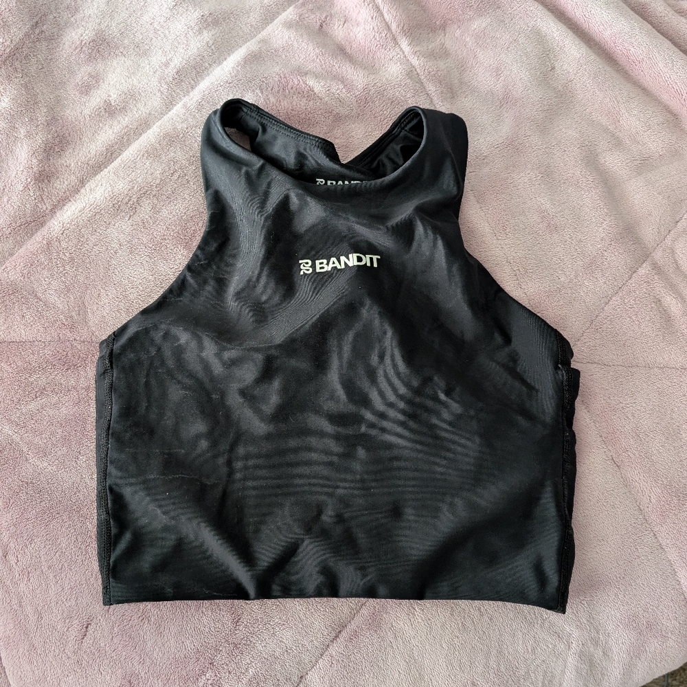 Bandit women’s superbeam black crop built in xs